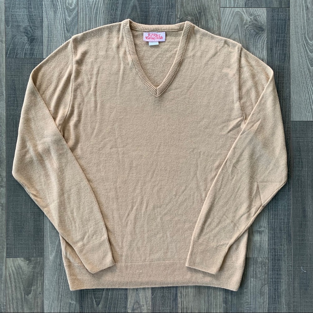 VTG Fall River Knitting Mills V Neck Sweater